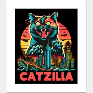 CATZILLA - The Fierce Feline Overlord Posters and Art